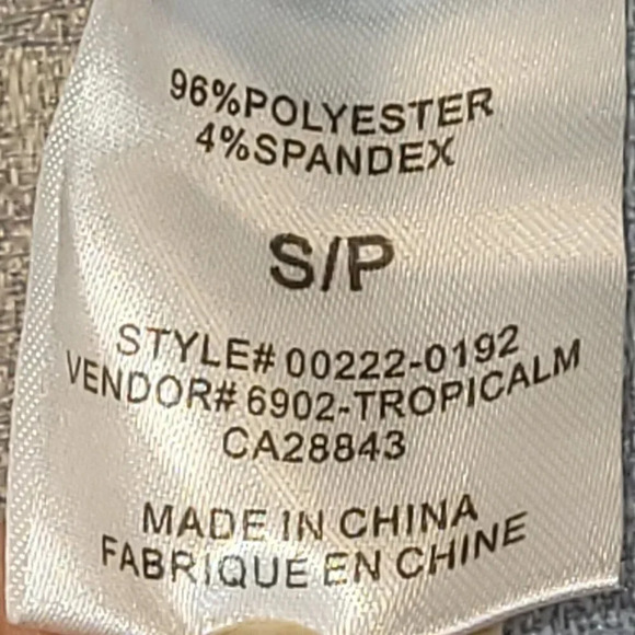 Eclipse Jungle Fauna Black & Orange Jumpsuit Size Small - Picture 9 of 10